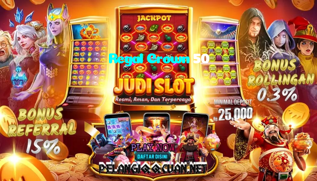 Regal Crown 50 casino presented on mobile device in Pakistan with slots and live games